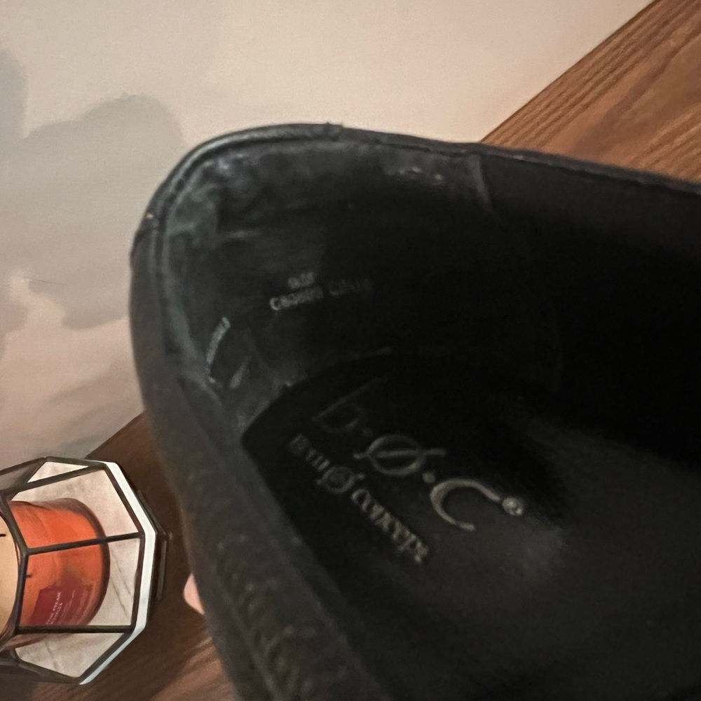 BOC Born Black Nadiya Leather Slip On Wedge Closed Professional Clogs - Size 9 - Picture 6 of 7